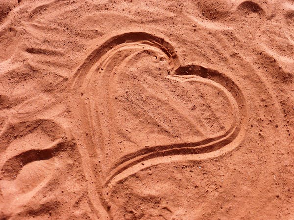 srdce v písku 